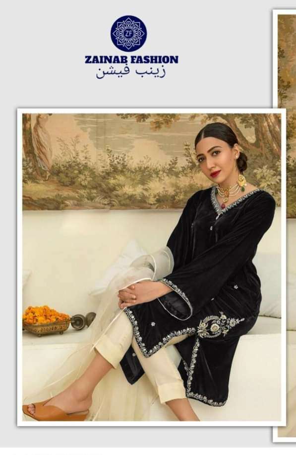 Velvet Readymade by Zainab Fashion